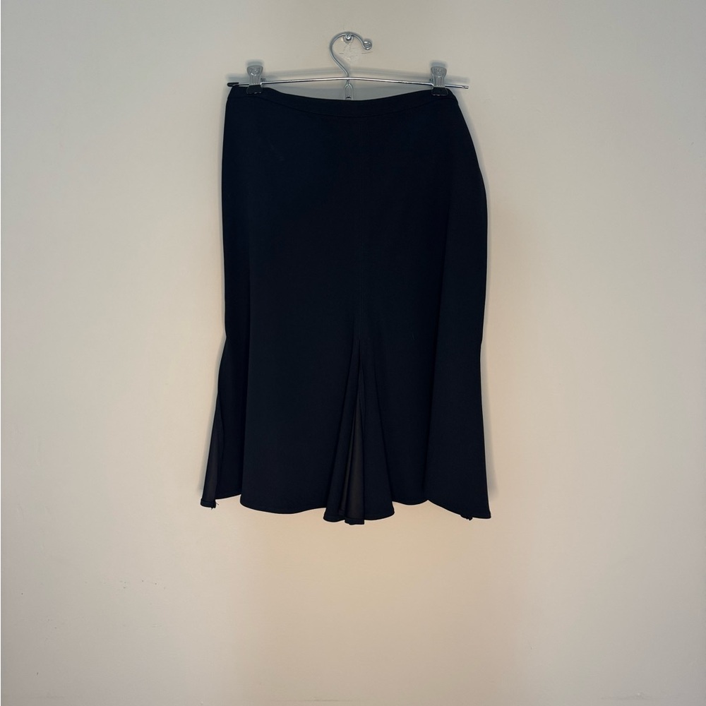 Emporio Armani Black Trumpet Skirt Knee-length Pleated for Work